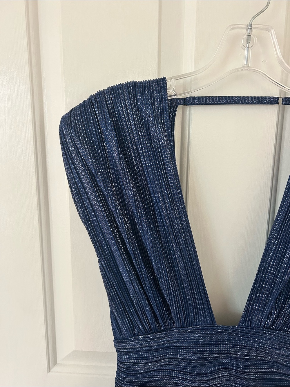 Sabina Musayev Judith Navy Tiered Gown Maxi Dress - Picture 5 of 7
